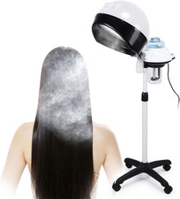 AU Hair Steamer Rolling Machine Stand Base Hairdressing Salon Spa Hooded Hair