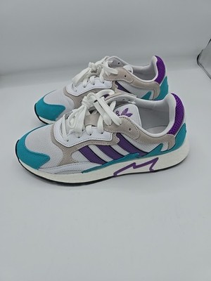 NEW Adidas Tresc Run White Purple Aqua EH1352 Men s With Box
