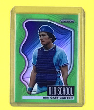 2022 Panini Prizm - Old School Gary Carter #OS-10 Lime Green Prizm /125