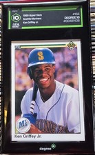EXTREMELY RARE 1990 Topps Ken Griffey Jr Multiple Error Card.