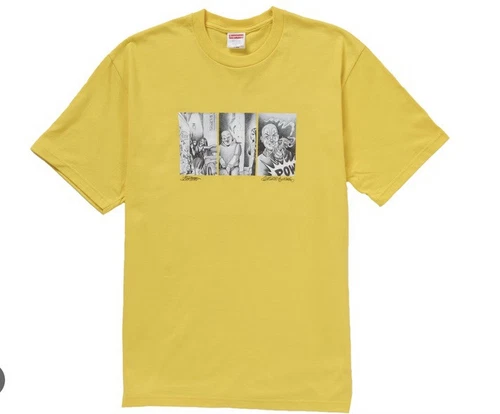 Tee shirt jaune Supreme Mister Cartoon Pow FW24 Large DS neuf