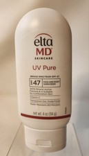 EltaMD UV Pure Mineral Sunscreen Broad Spectrum SPF 47 Face Body 4 oz, Exp. 3/28