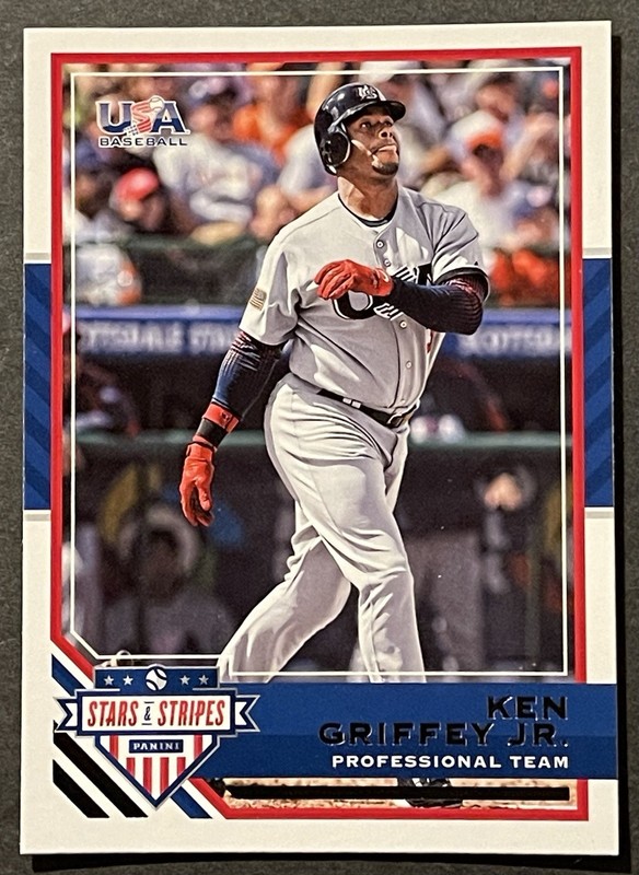 KEN GRIFFEY JR 2017 Panini USA Stars & Stripes #97 Seattle Mariners, Reds 
