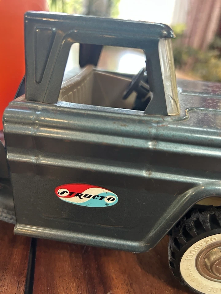 Camión mezclador de cemento Structo Ready vintage antiguo eje tándem original Foto 4 de 4