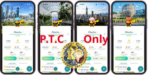 NEW Shiny Pikachu — PokéXciting! Location Background—P.T.C 20k—Digital