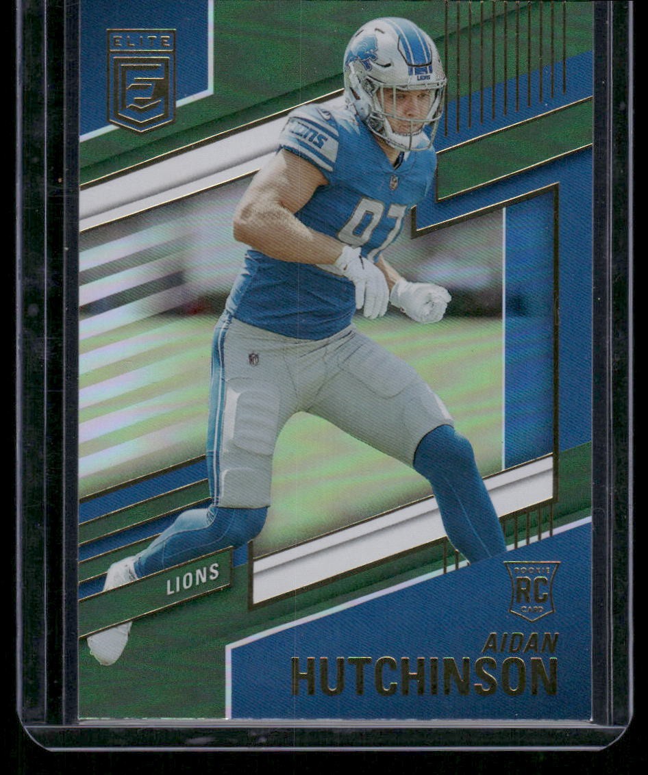 2022 Panini Donruss Elite - Rookies Aidan Hutchinson #136 Green (RC)