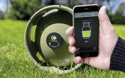 E-Trailer E-Gaslevel Gasflasche Füllstandsanzeige Zubehör Gas Messgerät  B-Ware