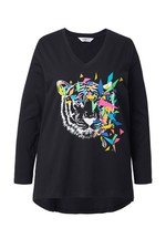 Angel of Style Damen große Größen T Shirt A Linie Tiger Motiv 845337