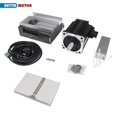 US SHIP】3.8KW 220V Servo Motor Optical Encoder without Brake+Servo Motor Driver