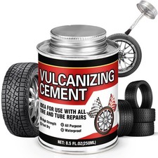 Chemical Vulcanizing Cement 8.5fl.oz Heavy Duty Rubber Cement Glue With Brus...
