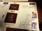 4- SPACE FIRST DAY ISSUE COVERS  WITH GOLD PLATED  FLAT — photo 4