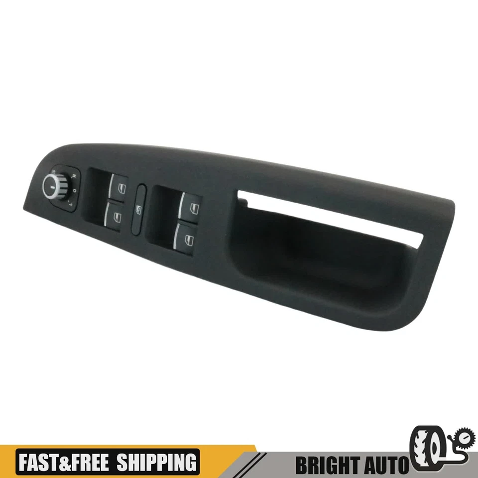 Interruptor de ventana eléctrica maestro de puerta delantero izquierdo negro apto para Volkswagen Jetta 11-18 Foto 3 de 4
