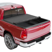  5.7 Ft (68.4 in) Soft Roll-up Truck Bed Tonneau Cover Compatible with Dodge