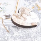  Wedding Party Decoration Heart Wall Wood Chip Ornaments Wooden Pendant