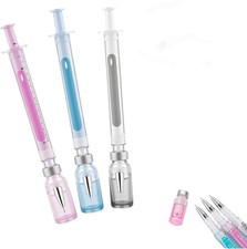 New Creative Syringe Shaped Gel Pen, Novelty Ballpoint Pens for Office Supplies