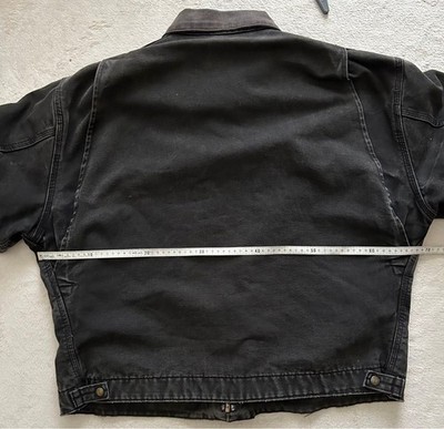 Carhartt Detroit Jacket J43 ONX Black Workwear Vintage Size