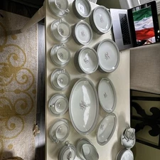 Lilybell by Noritake - 5556 - 42 Pieces of Vintage MCM Dinnerware No Soup Bowls