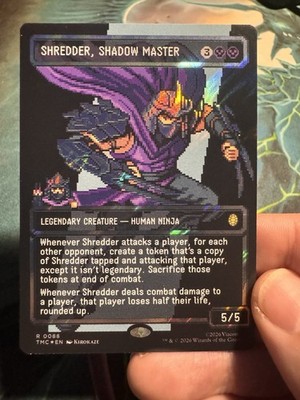 Shredder, Shadow Master (Borderless) (Surge Foil) Commander: Teenage Mutant...
