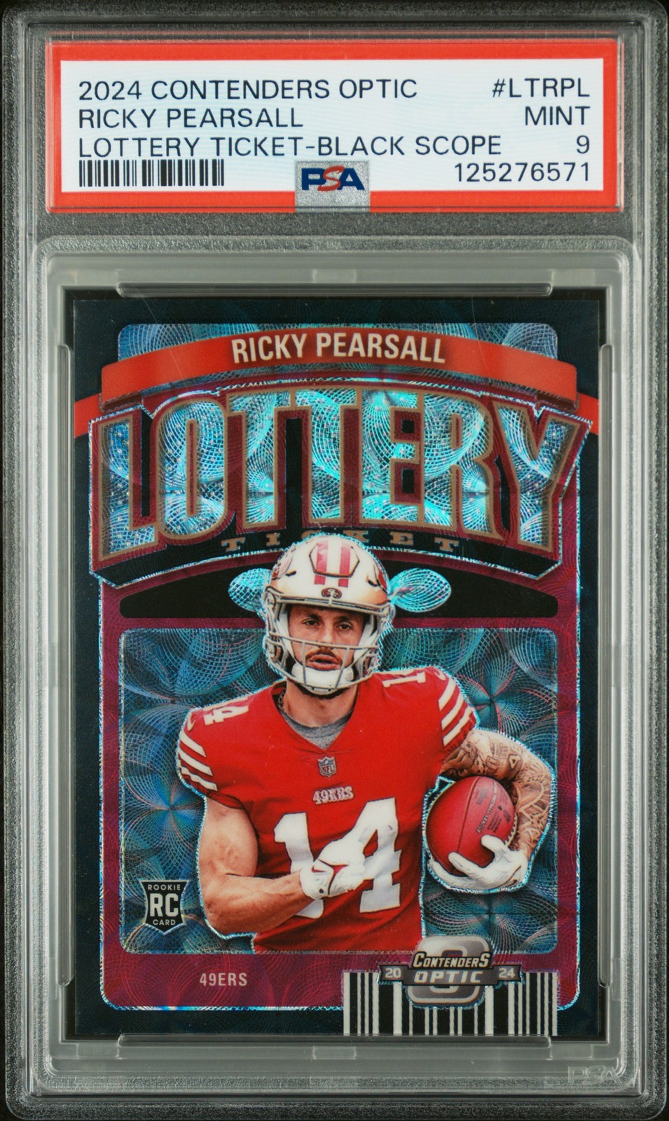 Ricky Pearsall Panini Contenders Optic Lottery Ticket #LTRPL Black Scope