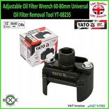 Image of Adjustable Oil Filter Wrench 60-80mm Universal Oil Filter Removal Tool YT-08235