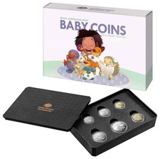 2023 BABY 6 COIN PROOF SET..JODY CLARK MEMORIAL EFFIGY..GREAT VALUE..AS NEW.