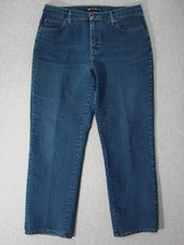 TJ05443 **LEE** RELAXED FIT WOMENS JEANS sz12S DARK; SOLID JEANS