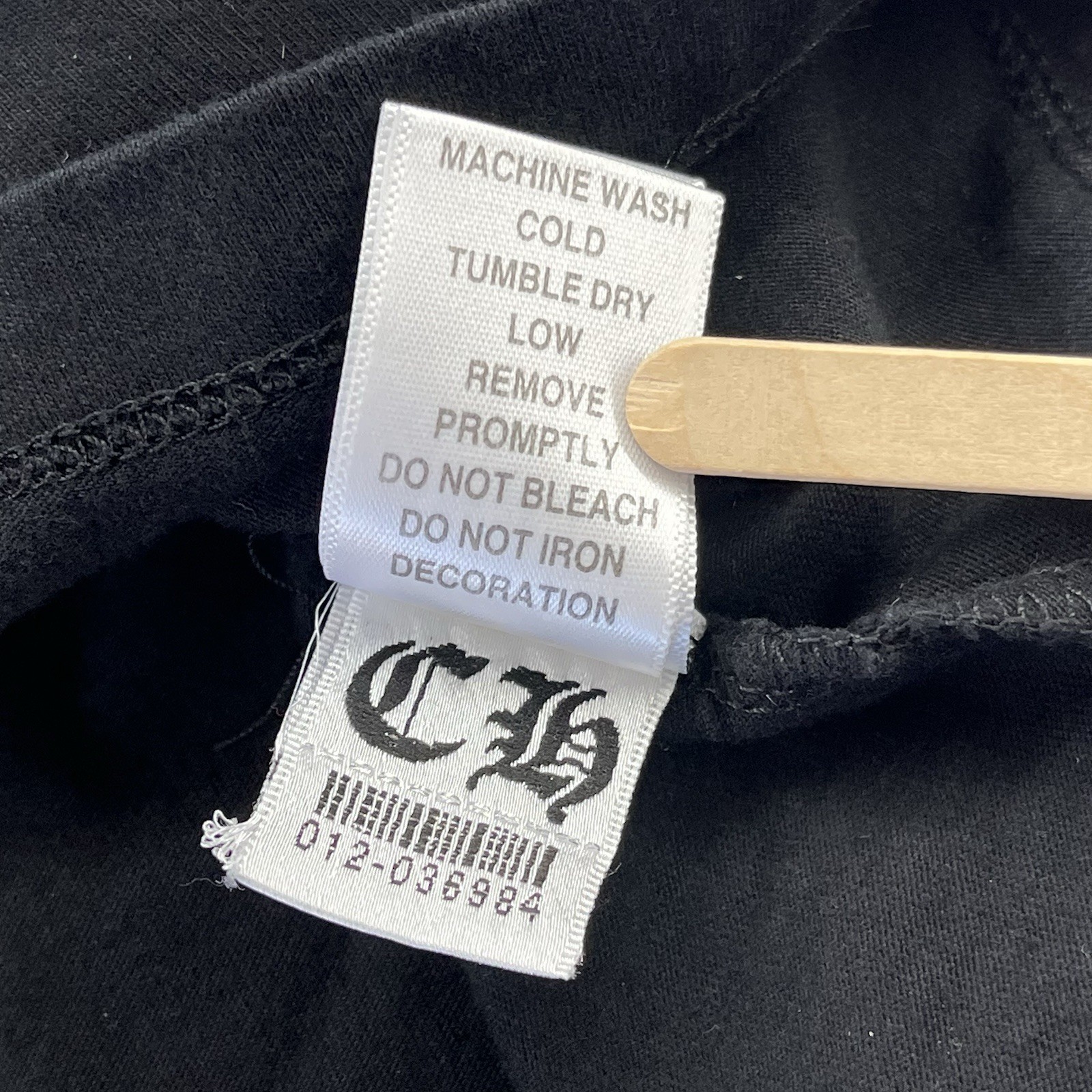 Chrome Hearts Black Long Sleeve T Shirt XXL Fleur De Lis Scroll Logo Cotton GUC thumbnail 10