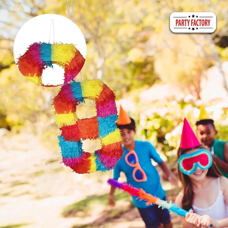 Party Factory USA Pinata Nummer 4 bunt für Kindergeburtstag Slap Pinata - Bild 2 von 4
