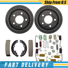 Rear Brake Drums Brake Shoes Springs Fits For 1983 - 1991 1992 Buick Century