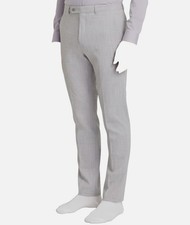 Calvin Klein Men's Gray Textured Slim-Fit Flat-Front Dress Pants Size 36W 32L