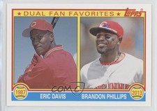 2013 Topps Archives Dual Fan Favorites Eric Davis Brandon Phillips #DFF-DP 0t2