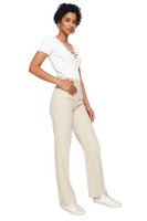 Trendyol Damen Gerade Gerade Hohe Taille Hose