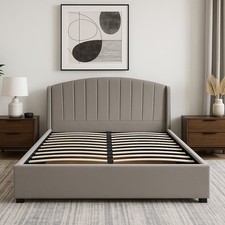 Isabelle Upholstered Ottoman Storage Gas Lift Bed