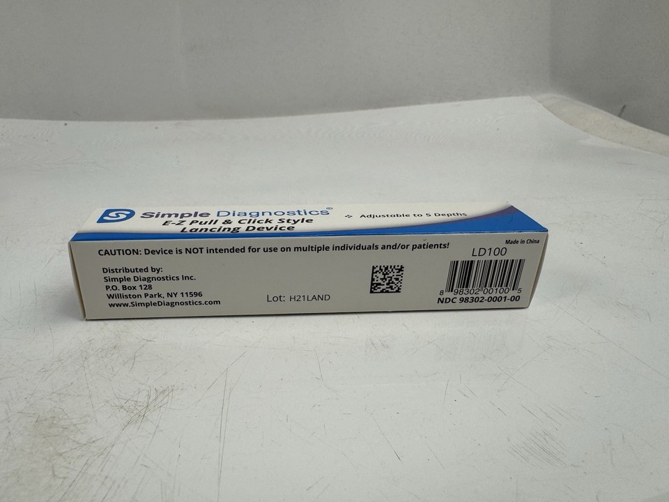 Simple Diagnostics EZ Pull and Click Style Lancing Device - Dark Blue ...