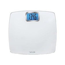 Taylor Digital Body Weight Scale - 440 lb Capacity, Extra-Large White Platform