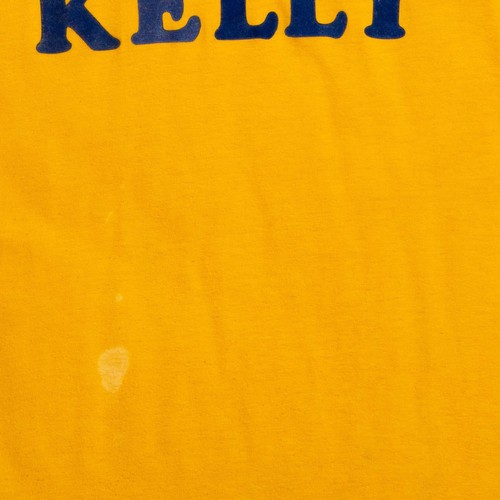 Hanes Vintage 90s Kelly Single Stitch Graphic T-Shirt S Women's Yellow Slogan - Picture 8 of 8