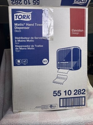 Tork Matic Paper Hand Towel Roll Dispenser 5510282 Elevation Design H1 Black