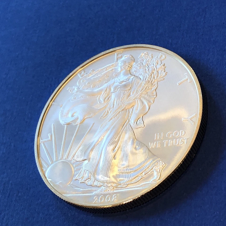 2008 American Silver Eagle W ((Burnished)) 69/70 Stunning Uncirculated Beauty  - Image 4 of 4