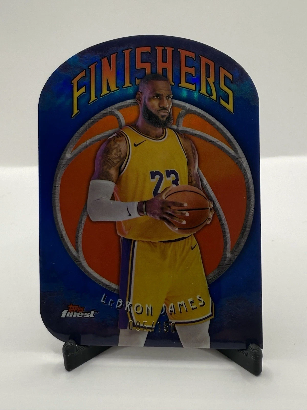 2024-25 Topps Finest - Finishers LeBron James Blue Refractor /150 #F-2