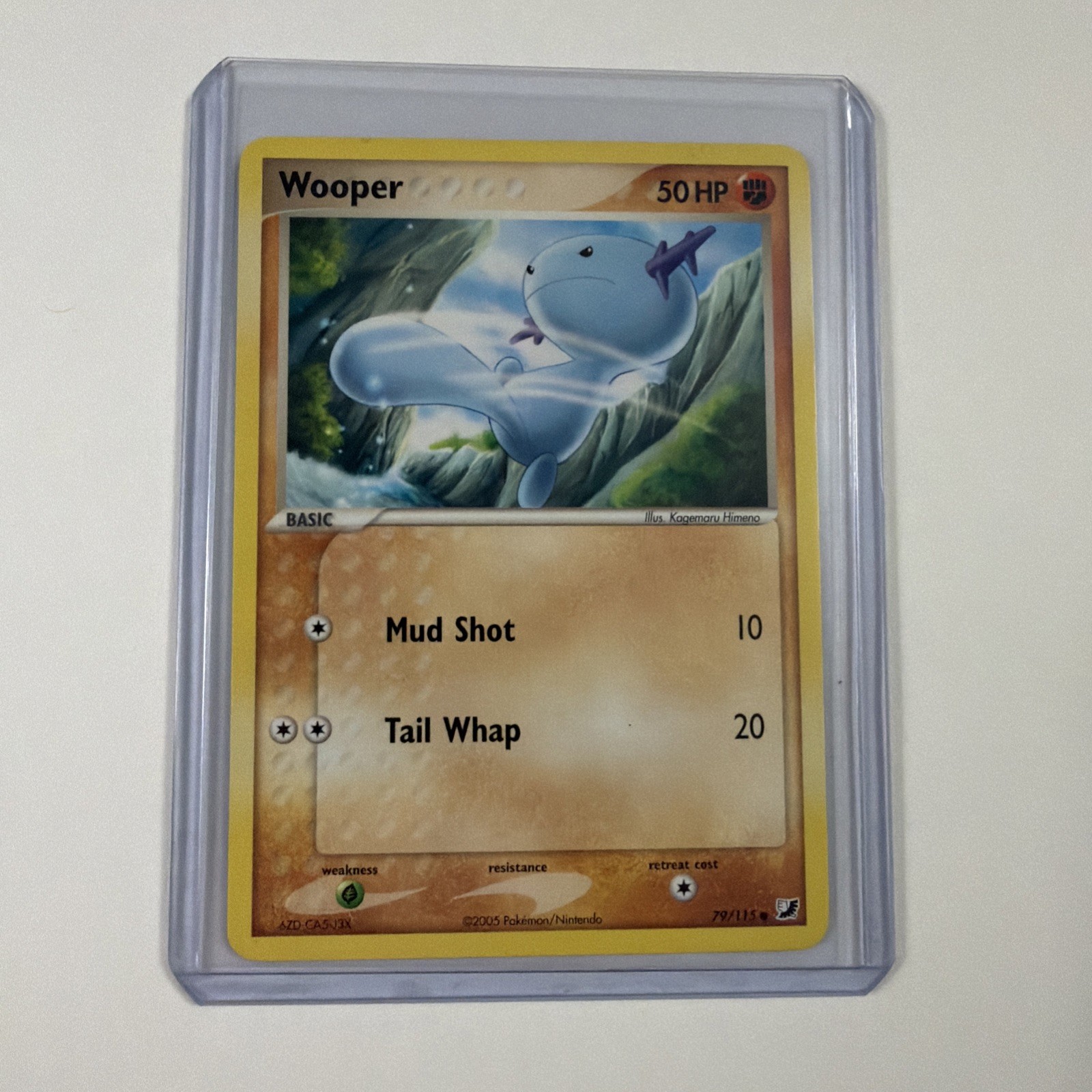 Wooper 79/115 Common 2005 Ex Unseen Forces Pokémon Trading Card Near Mint