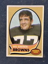 1970 Topps #143 Dick Schafrath Cleveland Browns VG