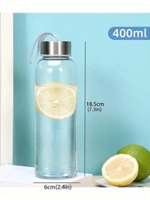 Portable Water Bottle Gym Outdoor Travel Square Clear Plastic Drinking Bottles