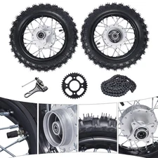 2.50-10 Front Rear Tire Rim Wheel Drum Brake Pit Bike For Honda CRF50 XR50 BBR