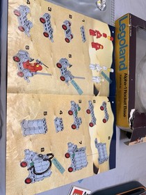 Vintage 1979 LEGO Space 483 Alpha-1 Rocket Base Almost  Complete OG Box & Manual