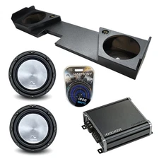 14-18 Chevy Silverado Double Cab Harmony HA-A122 Dual 12 Rhino Sub Box CXA8001