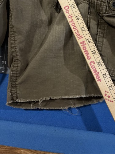 Pantaloncini cargo vintage Aeropostale uomo 36 marrone sfumato larghi gamba larga spiaggia Y2K - Foto 5 di 10