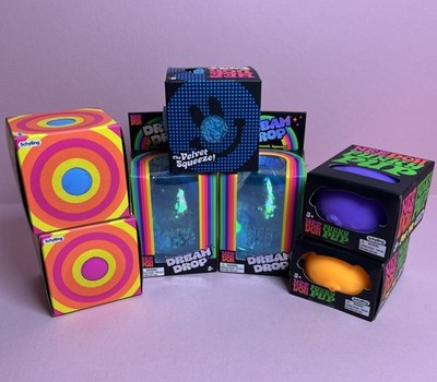 NeeDoh Dream Dropx2+Funky Pupx2+Color Changex2+FuzzBall Lot Of 7