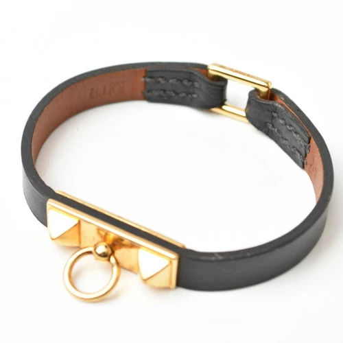 HERMÈS Bracciale Hermes HERMES Micro Rival Oro Nero XS Misura GZl13jl8