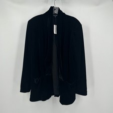 Womens Moody Velvet Open Front Jacket Size M Whimsigoth Dramatic Layering