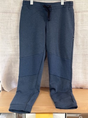 On Running On Cloud Sweatpants Mens S Blue Moto Knee Panel Track Pants Gym RARE!